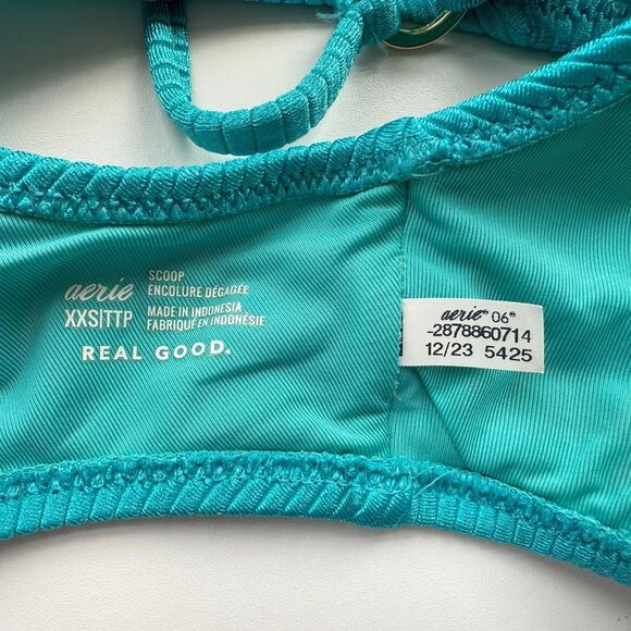 Aerie Women's Blue and Green Bikini-and-tankini-tops - Picture 3 of 3